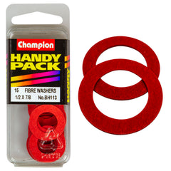 Champion - WASHERS-FLAT-FIBRE-1/2" x 7/8" x 1/32"-RED | BH113