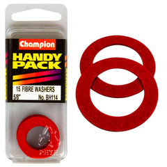 Champion - WASHERS-FLAT-FIBRE-⅝" x 1" x 1/32"-RED | BH114