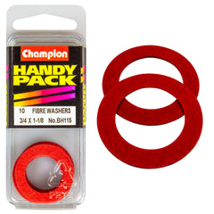 Champion - WASHERS-FLAT-FIBRE-3/4" x 1-1/8" x 1/32"-RED | BH115