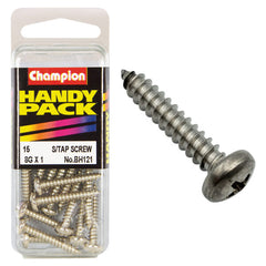 Champion - SELF TAPP SCREWS-PAN-PHILLIPS-4.2 x 25mm-NICKEL PLATED | BH121