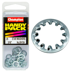 Champion - WASHERS-SHAKEPROOF-INTERNAL-3/16"-ZINC PLATED | BH134