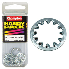 Champion - WASHERS-SHAKEPROOF-INTERNAL-5/16"-ZINC PLATED | BH136