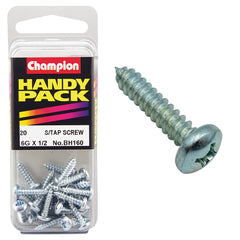 Champion - SELF TAPP SCREWS-PAN-PHILLIPS-3.5 x 13mm-ZINC PLATED | BH160