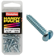 Champion - SELF TAPP SCREWS-PAN-SLOT-4.2 x 16mm-ZINC PLATED | BH163