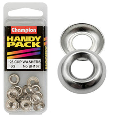 Champion - WASHERS-CUP-STEEL-3.5mm-NICKEL PLATED | BH167