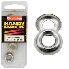 Champion - WASHERS-CUP-STEEL-4.8mm-NICKEL PLATED | BH169