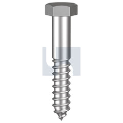 Hobsons - M12 x 65 - Hex Coach Screw - 316 Stainless - A4 | BH16PLM120065