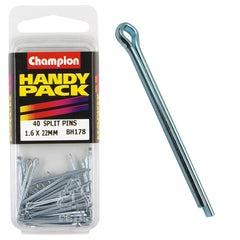 Champion - Split Pins - 1.6 x 22mm - Zinc Plated | BH178