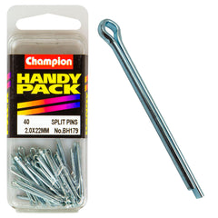 Champion - Split Pins - 2.0 x 22mm - Zinc Plated | BH179