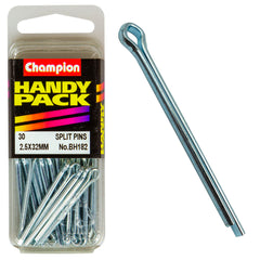 Champion - Split Pins - 2.5 x 32mm - Zinc Plated | BH182