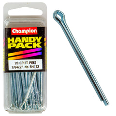 Champion - Split Pins - 7/64 x 2" - Zinc Plated | BH183