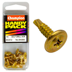 Champion - SELF DRILLING SCREWS-MUSHROOM HEAD-4.2-18 x 12mm | BH283