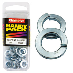 Champion - Spring Washers - Flat Section - 1/4" - Zinc Plated | BH328