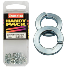 Champion - Spring Washers - Flat Section - 5mm - Zinc Plated | BH335