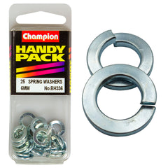 Champion - Spring Washers - Flat Section - 6mm - Zinc Plated | BH336