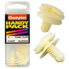 Champion - Door Panel Clips - Colour:white - Length: 12mm - Stem Dia: 8mm - Top Head: 17.4mm - Bottom 19mm | BH438