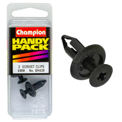 Champion - Scrivets - Colour:black - Length:18mm - hole:6mm - head:15mm | BH439