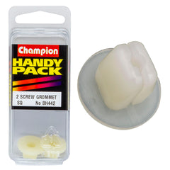 Champion - SCREW GROMMETS-LEN:11mm-SCREW SIZE 4.8mm-HOLE:8 x 8mm-HEAD:17mm | BH442