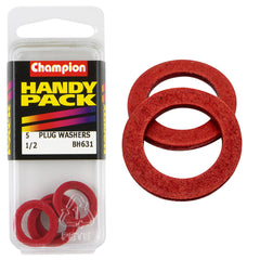Champion - WASHERS-FLAT-FIBRE-1/2" x 3/4" x 3/32-RED | BH631