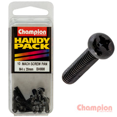Champion - M4 X 20MM BLACK MACHINE SCREWS | BH808