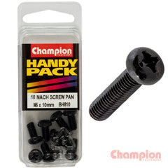 Champion - M5 X 10MM BLACK MACHINE SCREWS | BH810