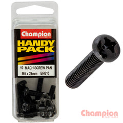 Champion - M5 X 25MM BLACK MACHINE SCREWS | BH813