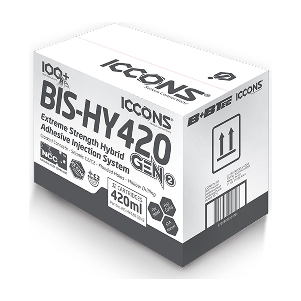 ICCONS® - Hybrid Gen2 420 ml Injection System (3.250.424) | BIS-HY420 GEN2 12 pcs