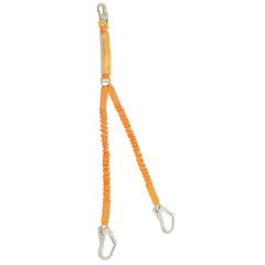 B-Safe - Shock Absorbing Lanyard B-Safe Elasti Twin 2M-1.5M Stel Snp Hook & Scaff Hooks 50KG-140KG | BL07222HD
