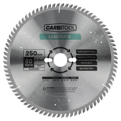 Carbitool - Blade Circular Saw 80T Arbor 30mm Laminate 250mm | BL2503080
