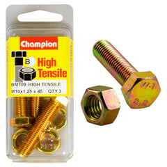 Champion - Hex Set Screws & Nuts - High Tensile - x 45 1.25mm - Grade 8.8 | BM109