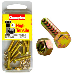 Champion - Hex Set Screws & Nuts - High Tensile - M5 x 25mm - Grade 8.8 | BM14