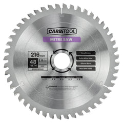 Carbitool - 30mm Blade Circular Saw 48T Arbor Mitre Saw 250mm Atb Neg | BMN2503048