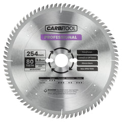 Carbitool - Blade Circular Saw 80T Arbor 30mm Professional Series 254mm | BP2543080