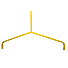 Uniform Safety Signs - Bi-Pod Fixed Legs Heavy Duty 1.6mm - (Yellow Curved Feet) (Each) 
 [FREIGHT CHARGES APPLY] | BPF04HD