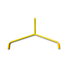 Uniform Safety Signs - Bi-Pod Fixed Legs - (Yellow Curved Feet) (Each) [FREIGHT CHARGES APPLY] | BPF04