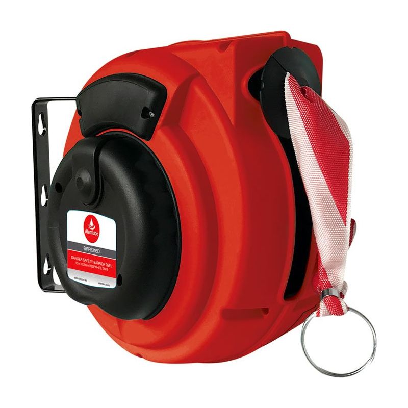 Alemlube - Danger Safety Barrier Reel – 16M Long Red And White Band | BRP5216D