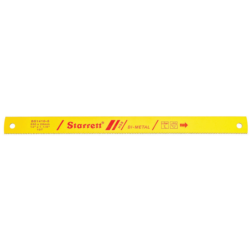Starrett - Power Hacksaw Bi Metal 14inx1.1/8inx10tpi (SINGLES) | BS1410-5