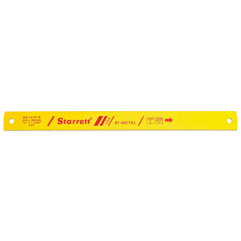 Starrett - Power Hacksaw Bi Metal 14inx1.3/8inx10tpi (SINGLES) | BS1410-6