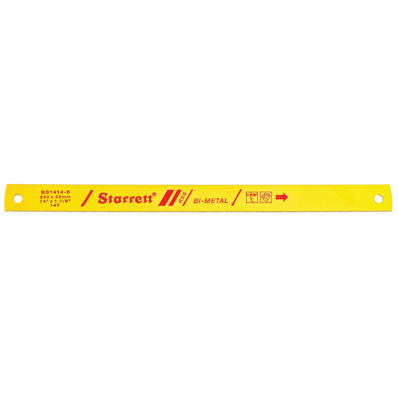 Starrett - Power Hacksaw Bi Metal 14inx1.1/8inx14tpi (SINGLES) | BS1414-5
