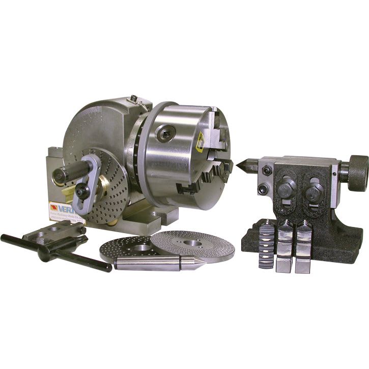 Vertex - Dividing Head - includes 6" 3 Jaw Chuck, plates and tailstock | BS1VSC6
