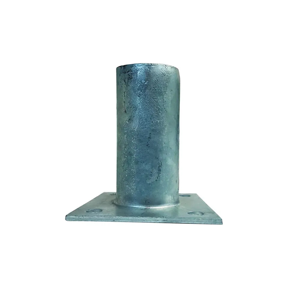 Uniform Safety Signs - 200mm Galvanised Sleeved Base Plate [FREIGHT CHARGES APPLY] | BS200