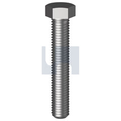 Hobsons - M10 x 85 - Hex Set Screw - Zinc Plated - Class 8.8 | BS88ZCM100085