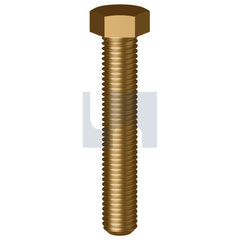 Hobsons - M5 x 16 - Brass Hex Set Screw | BSBRPCM050016