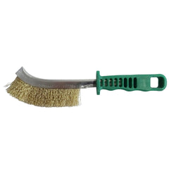 Josco - Brush Hand CR Stainless Green Plastic Handle | BSBSS