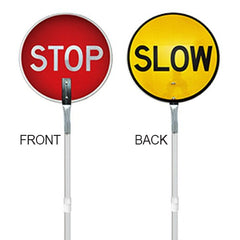 Maxisafe - Stop/Slow Sign - Extendable Aluminium Handle - Class 1 Reflective | BSE798