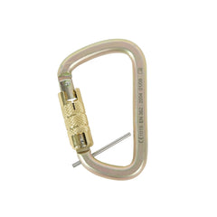 B-Safe - Karabiner Twist Lock Steel ANSI 40kN Gate Opening(21mm) D Type c/w Captive Pin | BSK0003-16