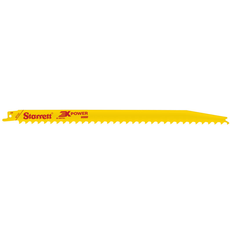 Starrett - Reciprocating Blade 300mm x 19mm x 1.30mm x 3TPI (50 PACK) | BT123-50