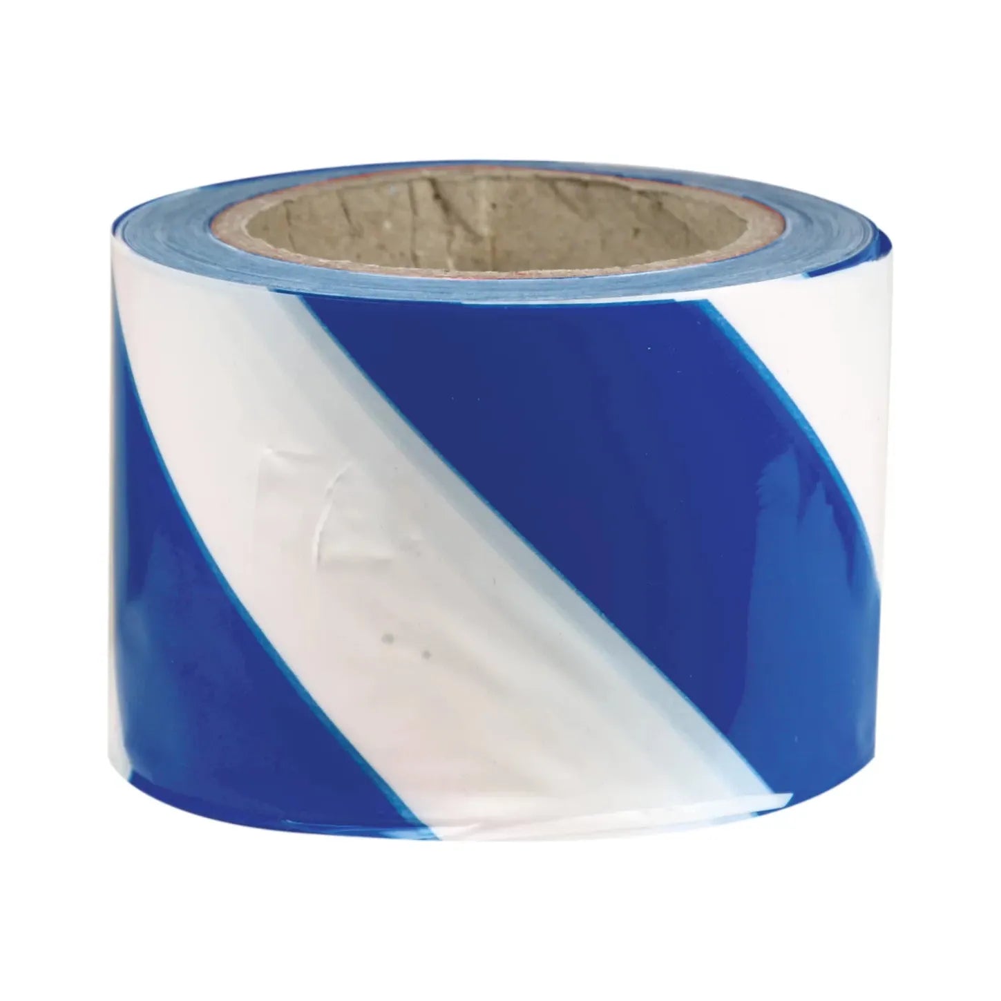 Uniform Safety Signs - 75mm x 100mtr - Barrier Tape - Blue and White | BT3BW
