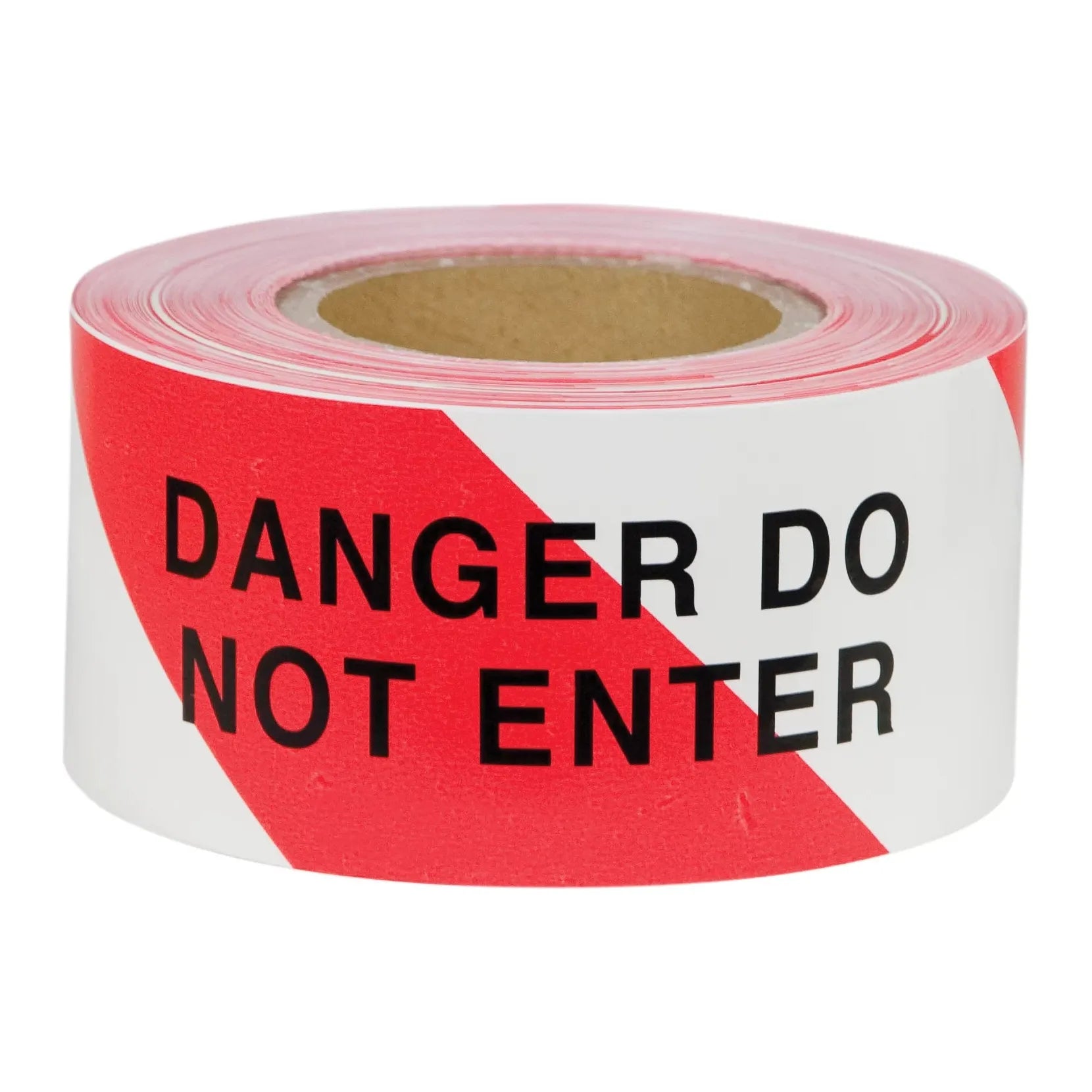 Uniform Safety Signs - 75mm x 100mtr - Barrier Tape - Red/White - Danger Do Not Enter | BT3RW-DNE