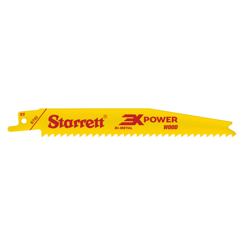 Starrett - Tapered Recip Saw Blade 150mm X 6tpi (20 PACK) | BT66-20